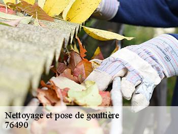 Nettoyage et pose de gouttière  anquetierville-76490 ED couverture