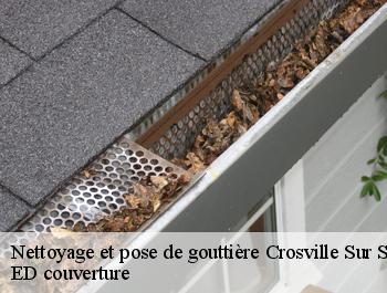 Nettoyage et pose de gouttière  crosville-sur-scie-76590 ED couverture