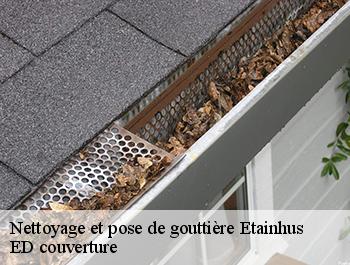 Nettoyage et pose de gouttière  etainhus-76430 ED couverture