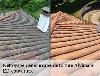 Nettoyage demoussage de toiture  alvimare-76640 ED couverture