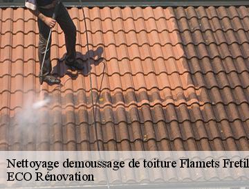 Nettoyage demoussage de toiture  flamets-fretils-76270 ECO Rénovation