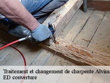 Traitement et changement de charpente  alvimare-76640 ED couverture