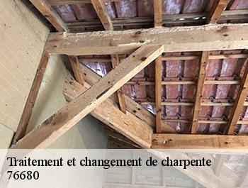 Traitement et changement de charpente  ardouval-76680 ED couverture