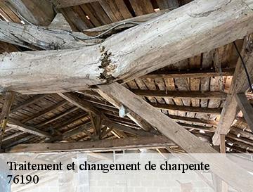 Traitement et changement de charpente  bois-himont-76190 ECO Rénovation