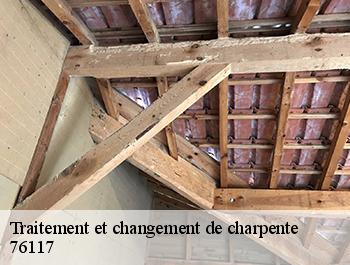 Traitement et changement de charpente  incheville-76117 ED couverture